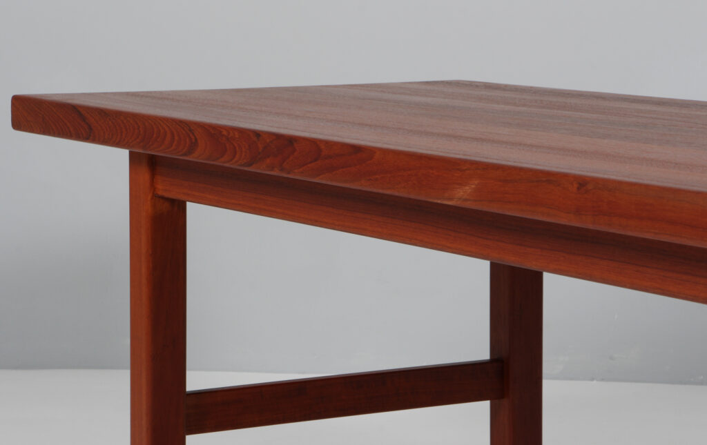 Dansk Snedkermester sofabord af massiv teak og palisander - Billede 4