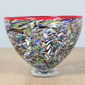 Bertil Vallien for Kosta Boda skål af glas, model Conffetti