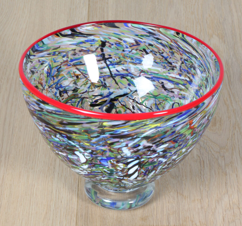 Bertil Vallien for Kosta Boda skål af glas, model Conffetti - Billede 2