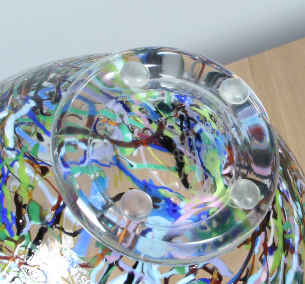 Bertil Vallien for Kosta Boda skål af glas, model Conffetti - Billede 3