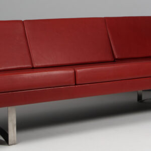Bodil Kjær tre personers sofa, anilin læder