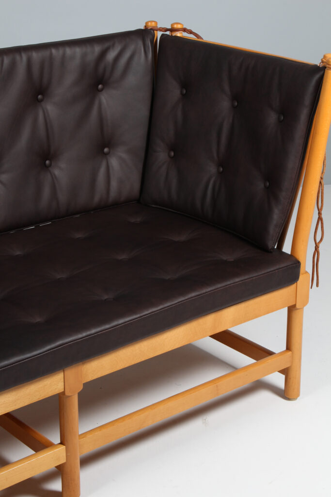 Børge Mogensen Tremmesofa stel af bøg og anilin læder. Model 1789 - Billede 5
