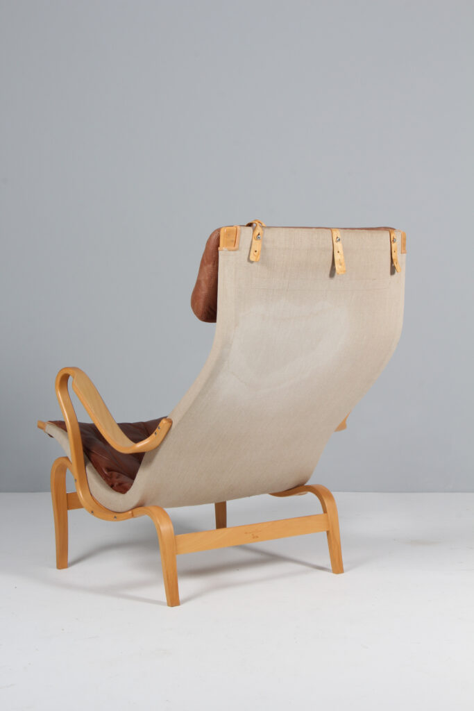 Bruno Mathsson Pernilla lænestol, bøg og læder. Jubilæums udgave - Billede 5