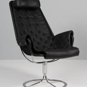 Bruno Mathsson Jetson lænestol, sort læder (NY)