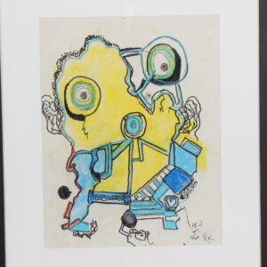 Niels “Noller” Olsen, figurativ komposition. 52 x 42