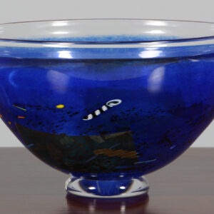 Bertil Vallien for Kosta Boda skål af glas, model Conffetti