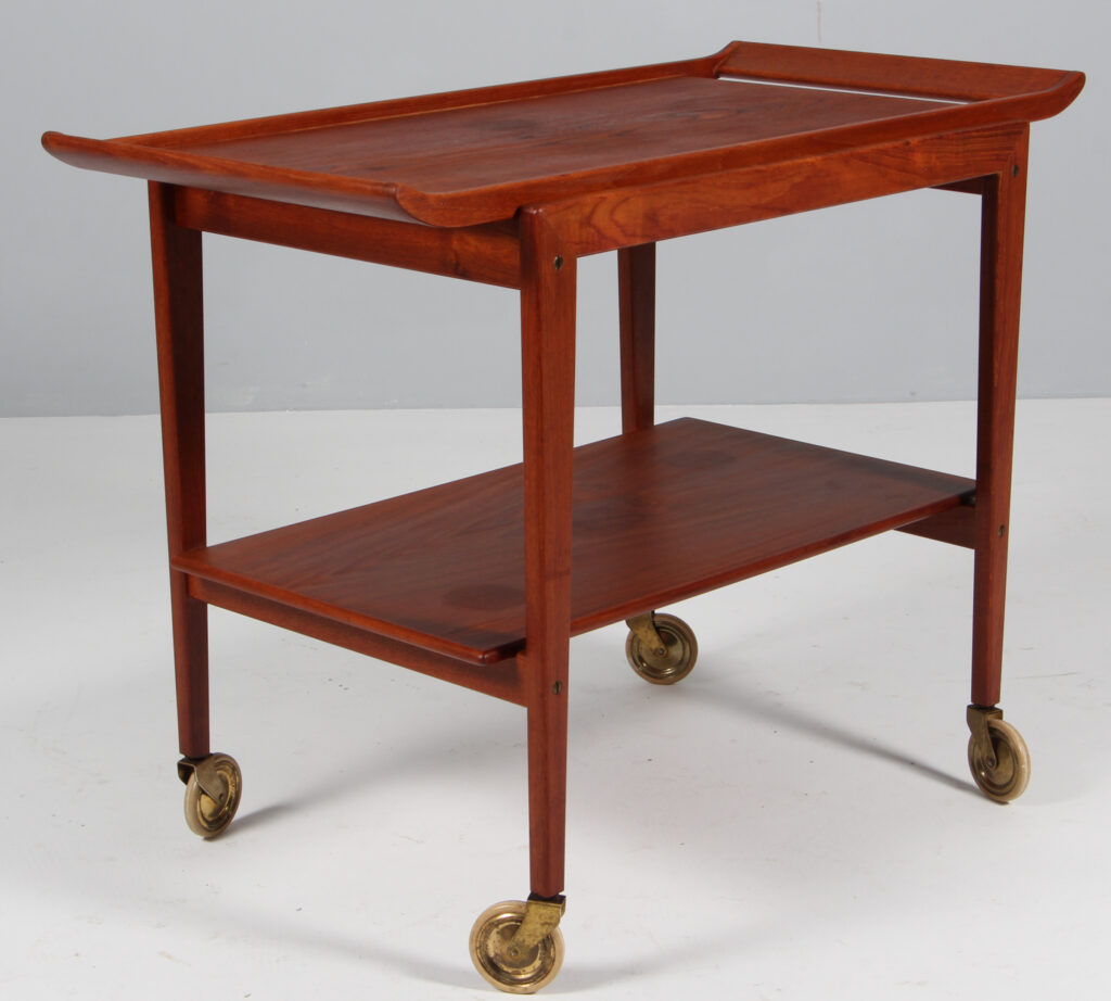 Peter Hvidt & Orla Mølgaard Nielsen serveringsvogn af teak