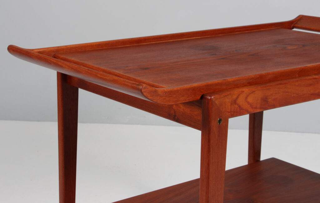 Peter Hvidt & Orla Mølgaard Nielsen serveringsvogn af teak - Billede 5