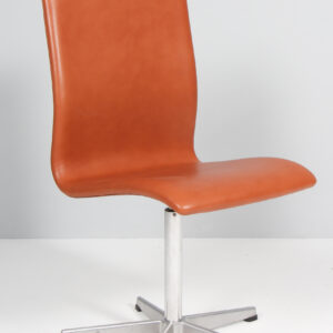 Arne Jacobsen Oxford stole, nybetrukket anilin læder