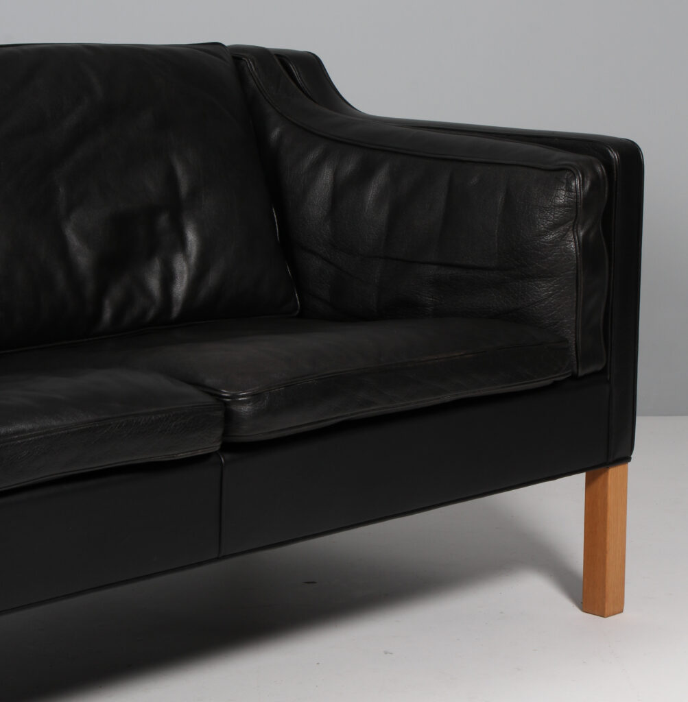 Børge Mogensen. Fritstående to pers. sofa, model 2212. Original betrukket - Billede 6