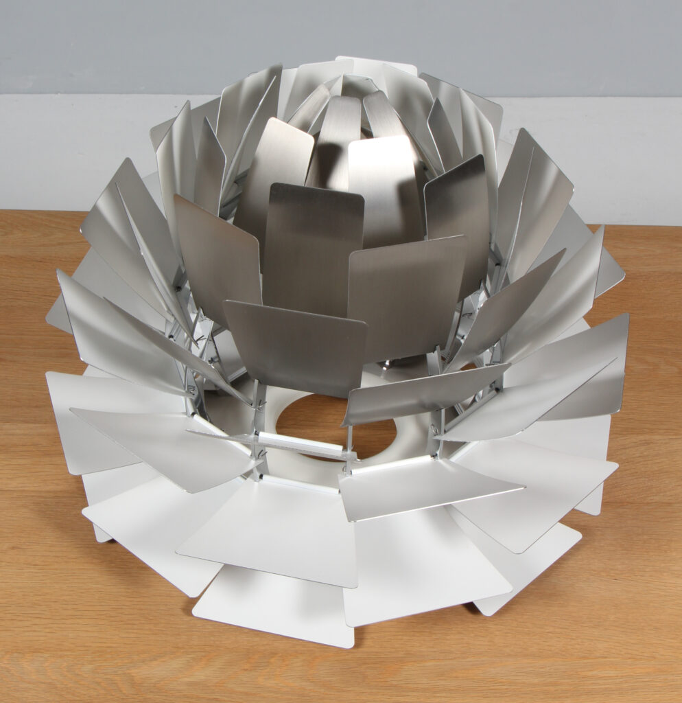 Poul Henningsen Koglen af børstet aluminium. Model Ø. 48 - Billede 8
