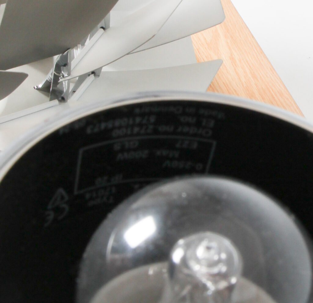 Poul Henningsen Koglen af børstet aluminium. Model Ø. 48 - Billede 3