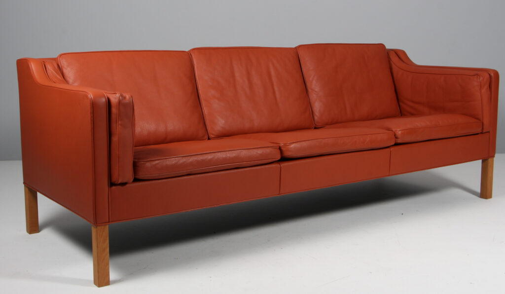 Børge Mogensen tre personers sofa, model 2213. Original betrukket