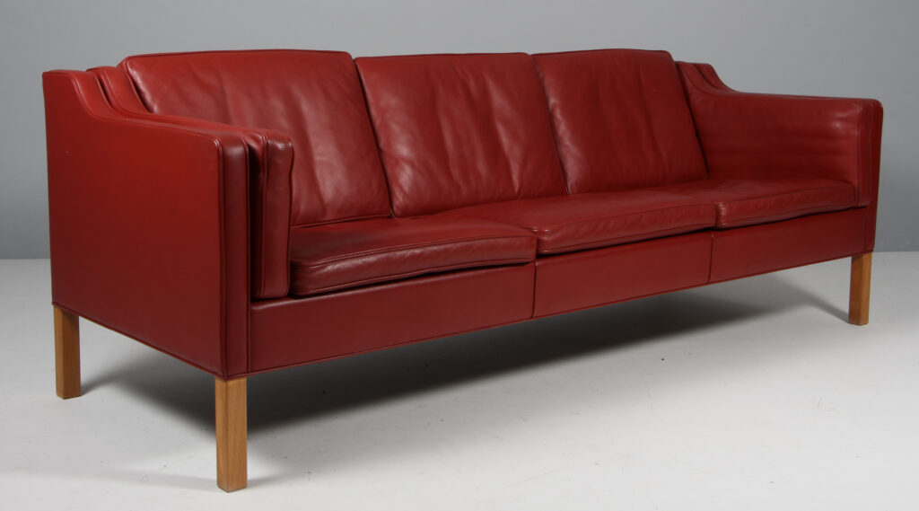 Børge Mogensen tre personers sofa, model 2213. Original betrukket