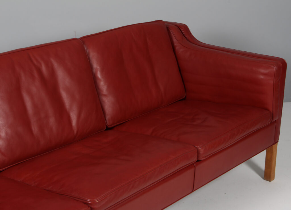 Børge Mogensen tre personers sofa, model 2213. Original betrukket - Billede 7