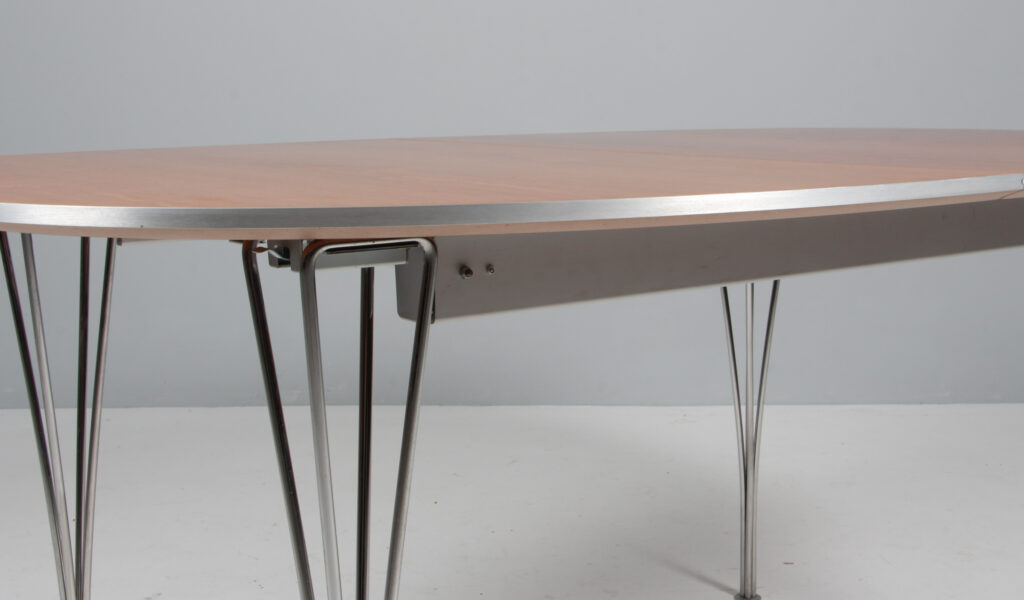 Piet Hein & Bruno Mathsson super ellipse bord med plader. 2011 - Billede 8
