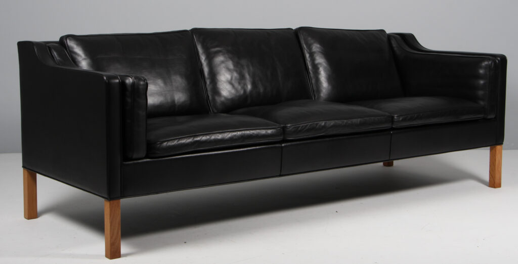 Børge Mogensen tre personers sofa, model 2213. Original betrukket