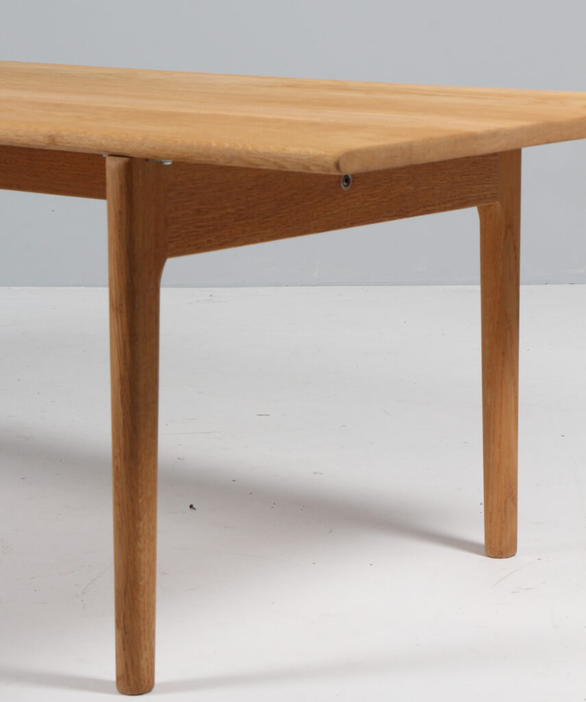 Hans J. Wegner sofabord af massiv sæbebehandlet eg, model AT15 - Billede 6