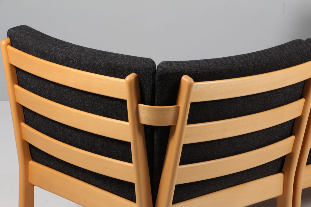 Hans J. Wegner modulsofa af bøg og Hallingdal uld, model GE280 - Billede 4