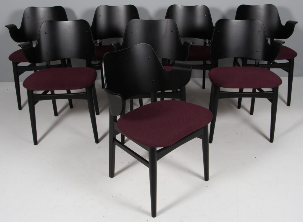Hans Olsen for Warm Nordic sæt på otte armstole, coda 2 fra Kvadrat. Model 107. - Billede 2