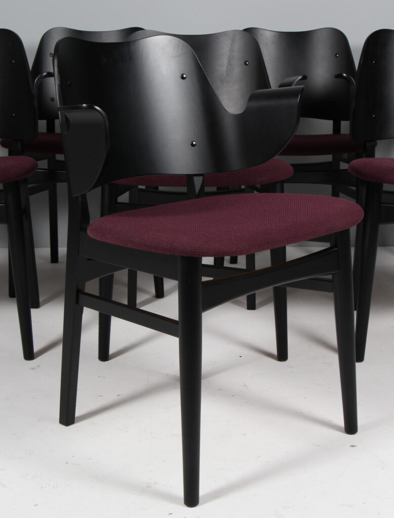 Hans Olsen for Warm Nordic sæt på otte armstole, coda 2 fra Kvadrat. Model 107. - Billede 7