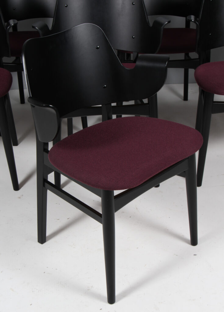 Hans Olsen for Warm Nordic sæt på otte armstole, coda 2 fra Kvadrat. Model 107. - Billede 6