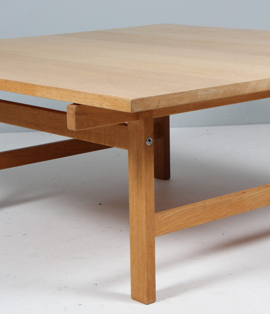 Hans J. Wegner sofabord af massiv sæbebehandlet eg, model PP115 - Billede 8