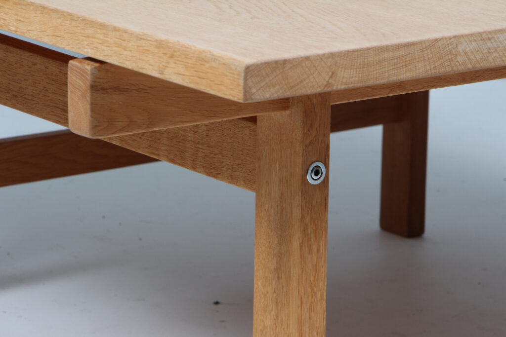 Hans J. Wegner sofabord af massiv sæbebehandlet eg, model PP115 - Billede 7