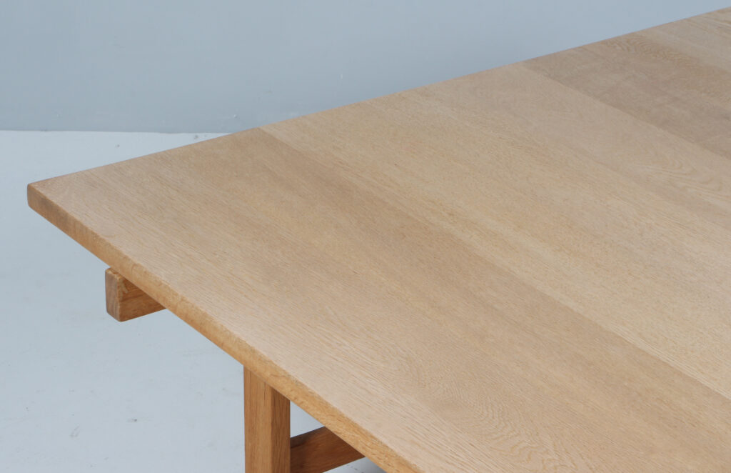 Hans J. Wegner sofabord af massiv sæbebehandlet eg, model PP115 - Billede 6