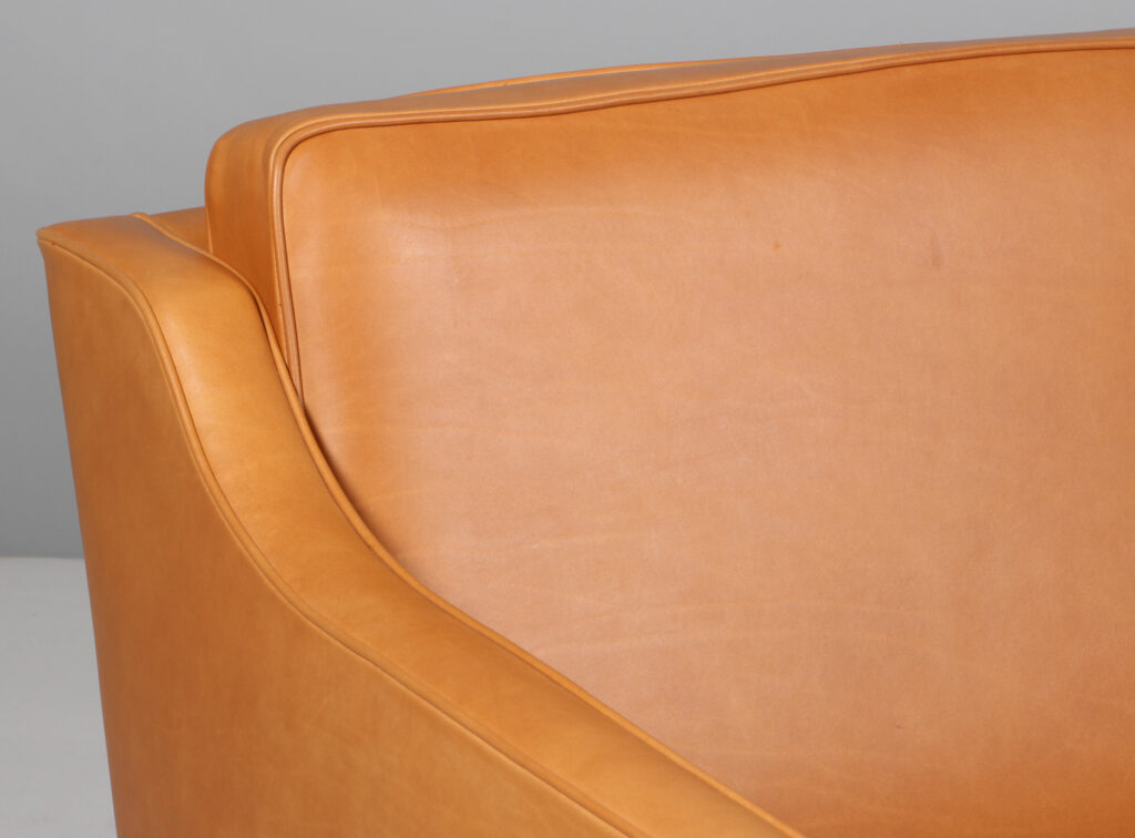 Børge Mogensen tre personers sofa model 2423, anilin læder - Billede 7