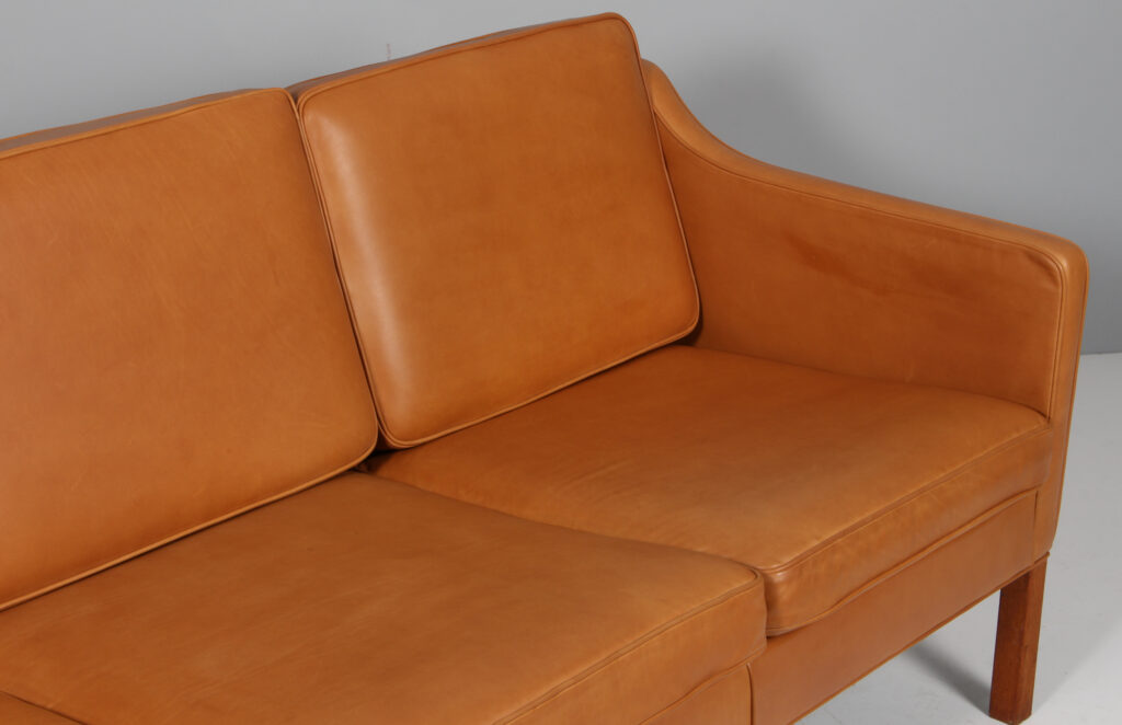 Børge Mogensen tre personers sofa model 2423, anilin læder - Billede 5