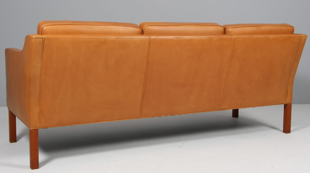 Børge Mogensen tre personers sofa model 2423, anilin læder - Billede 3