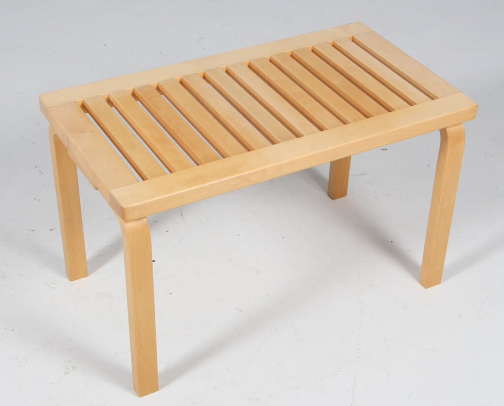 Alvar Aalto bænk af birk - Billede 2