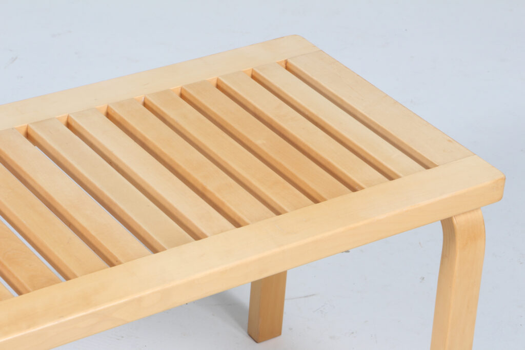 Alvar Aalto bænk af birk - Billede 4