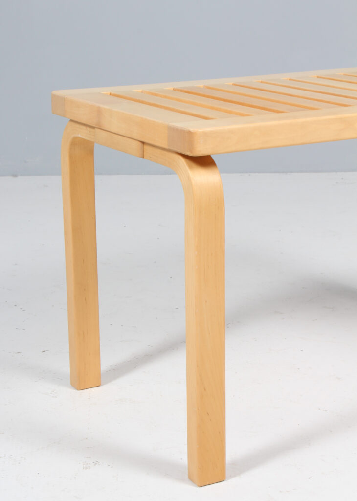 Alvar Aalto bænk af birk - Billede 3