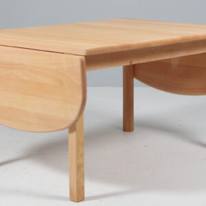 Hans J. Wegner sofabord med klapper, massiv bøg. Model GE85
