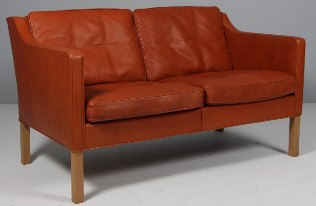 Børge Mogensen to personers sofa, model 2422. Original betrukket