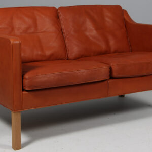 Børge Mogensen to personers sofa, model 2422. Original betrukket
