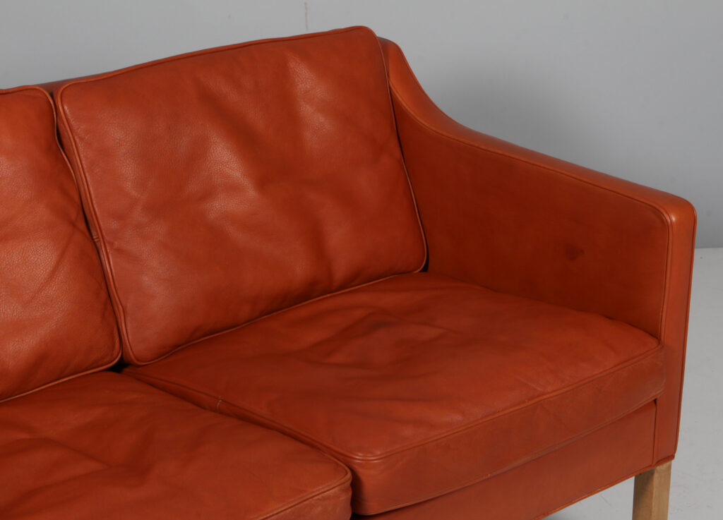Børge Mogensen to personers sofa, model 2422. Original betrukket - Billede 7