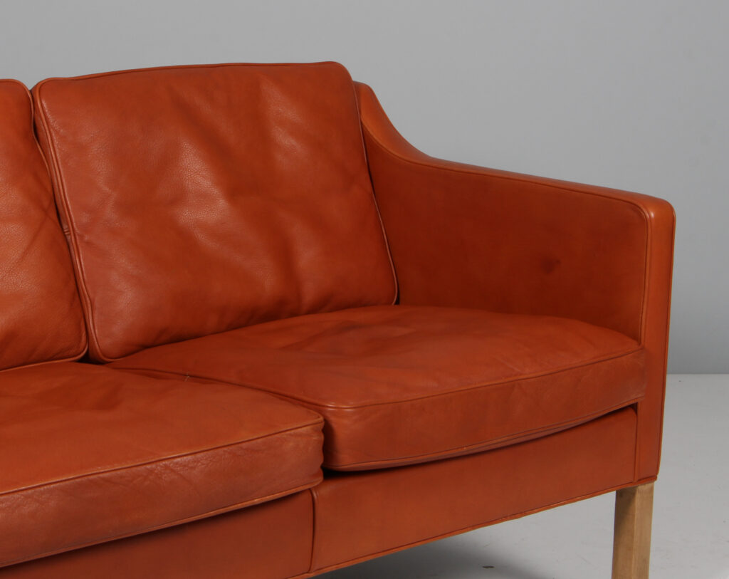 Børge Mogensen to personers sofa, model 2422. Original betrukket - Billede 5