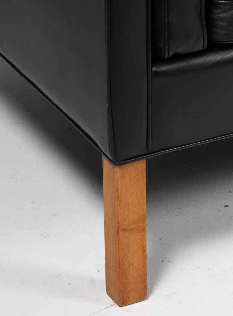 Børge Mogensen. Fritstående trepers. sofa, model 2213. Original betrukket - Billede 4