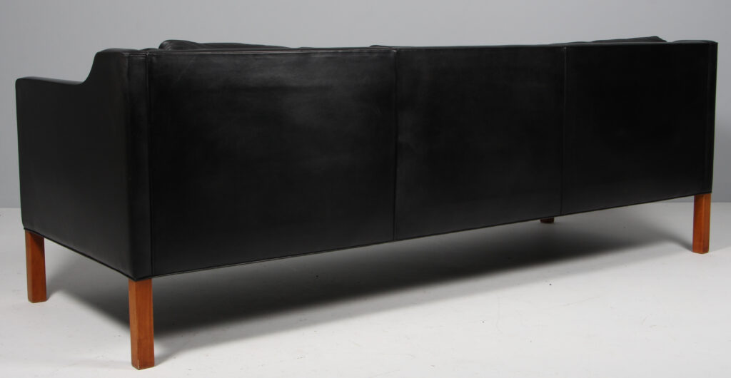 Børge Mogensen. Fritstående trepers. sofa, model 2213. Original betrukket - Billede 3