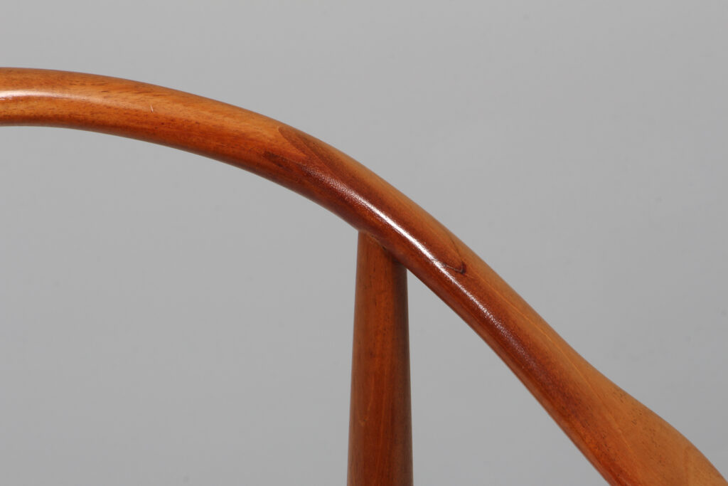 Hans J. Wegner Kina stol af mahogni, hynde af elegance anilin læder - Billede 8