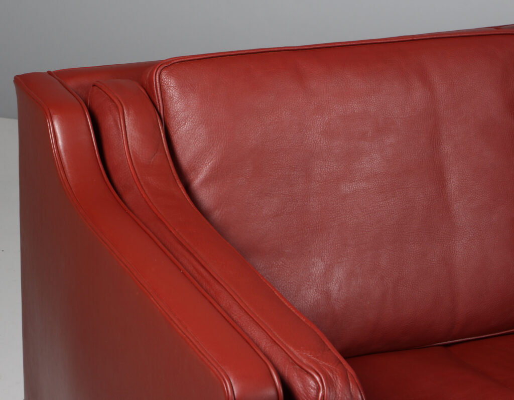 Børge Mogensen. Fritstående trepers. sofa, model 2213. Original betrukket - Billede 7