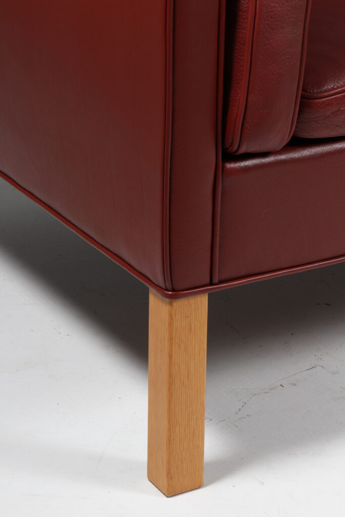 Børge Mogensen. Fritstående trepers. sofa, model 2213. Original betrukket - Billede 5