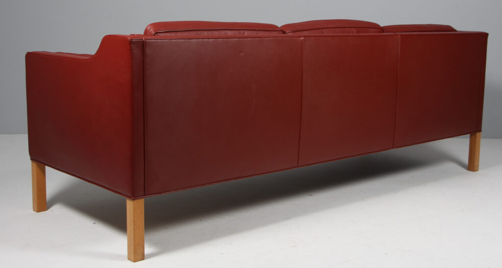 Børge Mogensen. Fritstående trepers. sofa, model 2213. Original betrukket - Billede 3