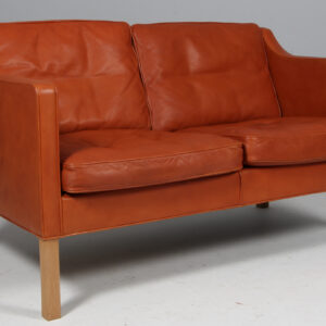 Børge Mogensen to personers sofa, model 2322. Original betrukket