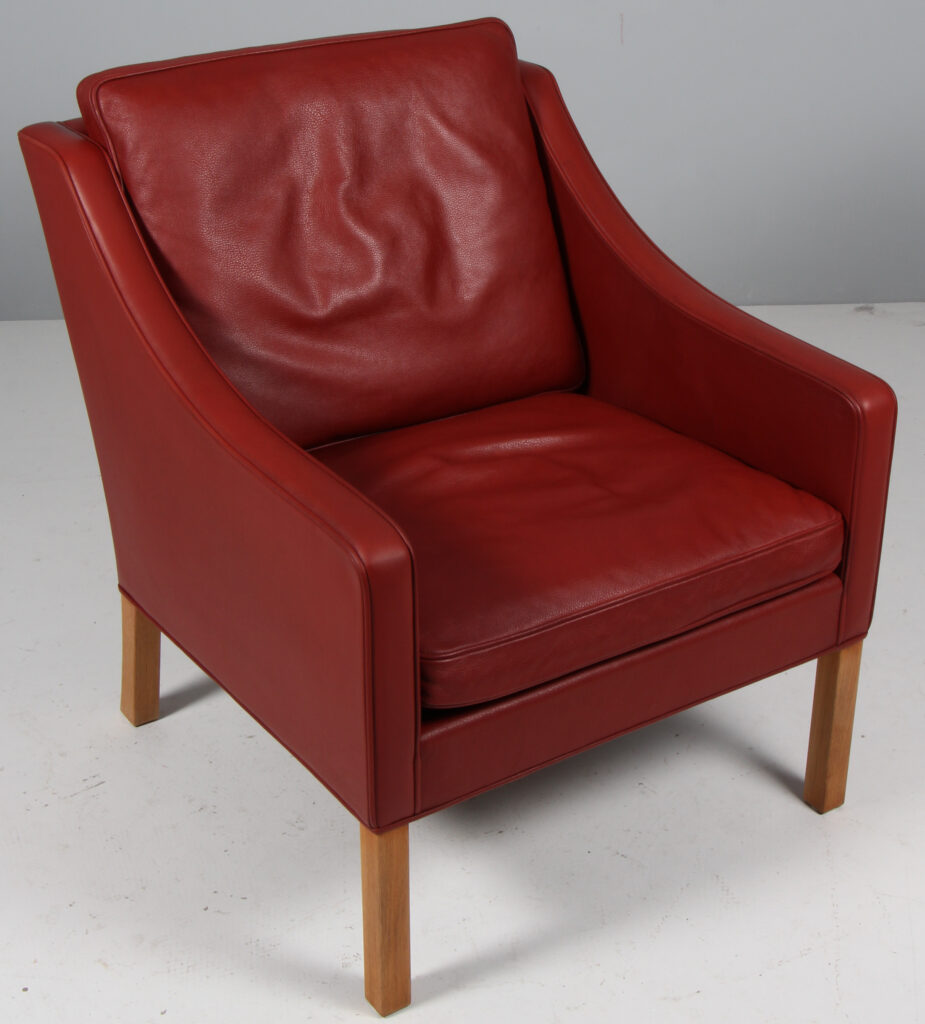Børge Mogensen. Lænestol, model 2207. Original betrukket - Billede 2