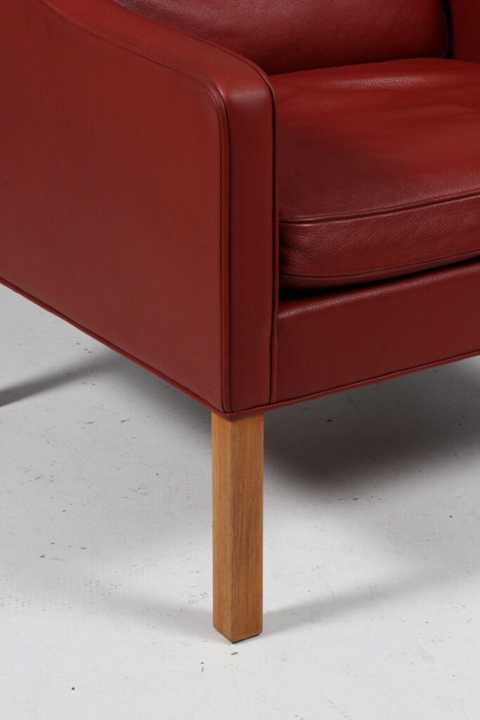 Børge Mogensen. Lænestol, model 2207. Original betrukket - Billede 6