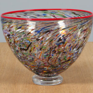 Bertil Vallien for Kosta Boda skål af glas, model Conffetti